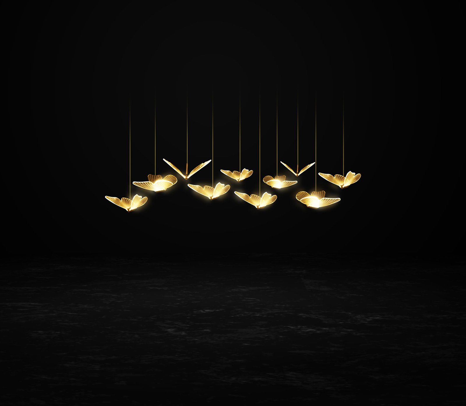 Butterfly Hanging V Shape 10pc Set